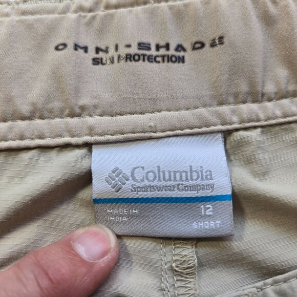 Columbia Womens PFG Omni-Shade Convertible Cargo Hiking Pants 12 Short - Picture 16 of 16
